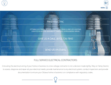 Tablet Screenshot of faheyelectric.com